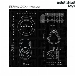 ADDICTED TOYS LOCKED - ETERNAL LOCK PENISKÃFIG 9 CM